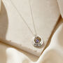 Mini Baby Names Birthstone Charm Necklace, thumbnail 2 of 9