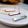 Personalised Name Bar Necklace With Hidden Message, thumbnail 5 of 11