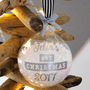 Personalised Baby 1st Christmas Bauble, thumbnail 2 of 4