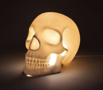 Hand Made Ceramic Skull Light, 4 of 4