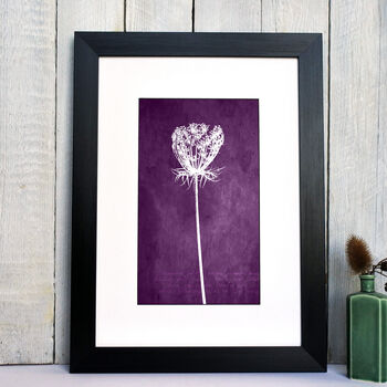 Queen Anne's Lace Winter Seed Head Print, 3 of 8