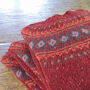 T Lab Ayla Ruby Red Fair Isle Lambswool Jumper, thumbnail 5 of 8