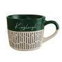 Personalised Green Ceramic Mug Coffee Lover Gift, thumbnail 2 of 3