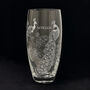 Personalised Peacock Crystal Barrel Vase, thumbnail 1 of 5