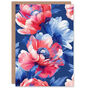Poppy Flower Pink Pattern Woman Her Birthday Card, thumbnail 1 of 4