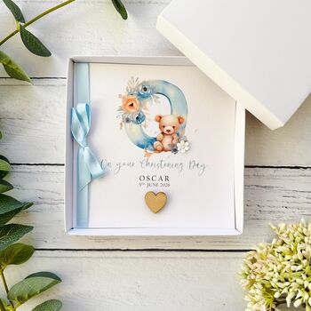 Christening/Baptism Card For Little Boy, Personalised, 4 of 5