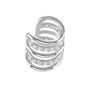 Melody Ear Cuff With White Topaz, thumbnail 1 of 6