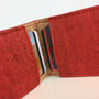 Sustainable Cork Card Holder Red, thumbnail 2 of 5