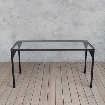 Waterloo Solid Glass Top Dining Table, 2 of 4