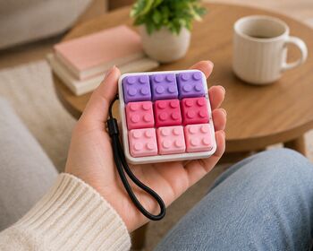 Pink Lego Compatible Fidget Clicker, 2 of 4