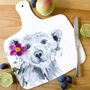 Inky Polar Bear Chopping Board With Handle, thumbnail 4 of 5