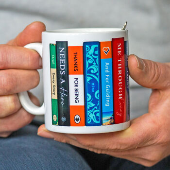Personalised Book Themed Mug For Dad, 2 of 4