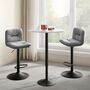 Set Of Two Bar Stools Pu Cover Height Adjustable, thumbnail 2 of 12