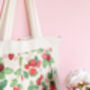 Strawberry Patch Tote Bag, thumbnail 3 of 5