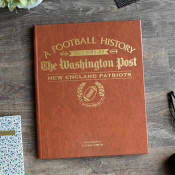 New England Patriots Personalised Nfl American Football Gift Newspaper History Book, 3 of 10