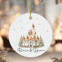 Personalised Magical Castle Christmas Ceramic Bauble, thumbnail 2 of 2