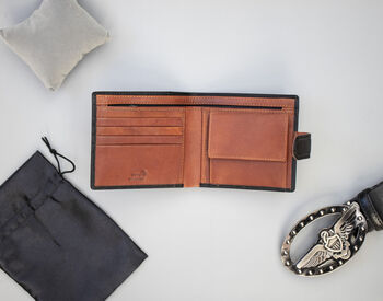 Personalised Wallet With Coin Pocket Rfid Men's Gift, 5 of 10