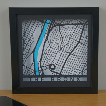 Personalised Map Location Box Frame, 4 of 10
