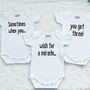 Triplet Baby Gifts | Triplet Baby Announcement Vests, thumbnail 3 of 5