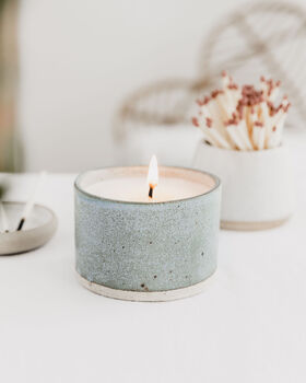 Scented Ceramic Pot Candle, 6 of 7