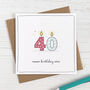 Birthday Candle Age Card, thumbnail 1 of 7