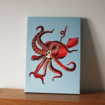 Squid Glow In The Dark Canvas, 5 of 6