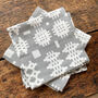 Welsh Blanket Print Napkins Set Of Four, thumbnail 3 of 4