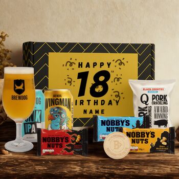 Personalised 18th Birthday Beer Gift Set, 5 of 11