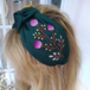 Headband With Hand Embroidered Flowers, thumbnail 5 of 5