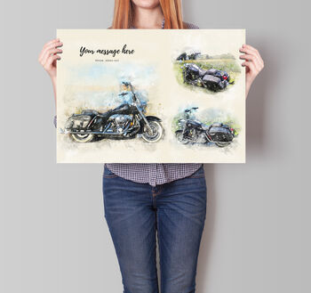Personalised Motorbike Print, 3 of 4