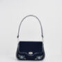 Rose Embroidered Blue Clutch, thumbnail 6 of 9