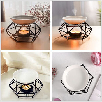 Ceramic Aromatic Essential Oil Burner And Candle Holder, 2 of 3