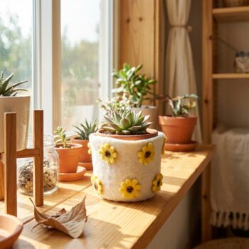 Springtime Floral Felt Pots, 6 of 7