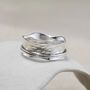 Textured Sterling Silver Spinning Ring, thumbnail 1 of 7