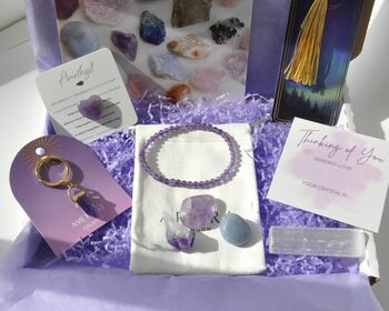 A Gift Of Calm Amethyst Crystal Letterbox Gift, 3 of 5