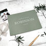 Personalised Wedding Guest Book Linen Hardcover, thumbnail 8 of 11