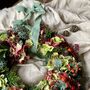 Christmas Fresh Hydrangea And Berry Wreath, thumbnail 11 of 11