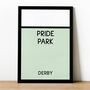 Pride Park Monopoly Derby County Football Print, thumbnail 1 of 2