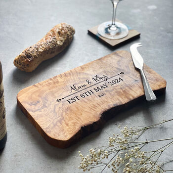Personalised Cutting Board Wedding Gift, 2 of 11