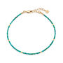 Turquoise And Silver Or Gold Anklet, thumbnail 1 of 5