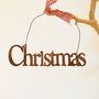 Rusty Christmas / Noel Hanging Tree Decoration, thumbnail 3 of 5