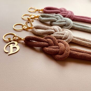 Personalised Cord Knot Keyring, 5 of 8