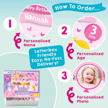 Personalised Little Ballerina Birthday Jigsaw Puzzle, 4 of 11