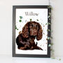 Personalised Pet Dog Portrait Print Gift, thumbnail 2 of 12