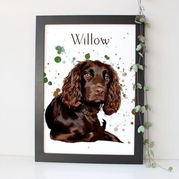 Personalised Pet Dog Portrait Print Gift, 2 of 12
