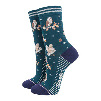 Barn Owl Bamboo Socks Gift Box Women's, 3 of 4