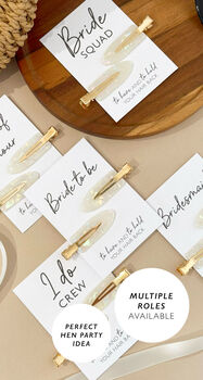 Hen Do Hair Pearl Clips Hen Party Favour Party Bag Filler, 7 of 7