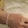 Swarovski Crystal And Pearl Wedding Bracelet, thumbnail 2 of 3