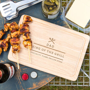 Mens 'Bbq King' Personalised Serving Board, 6 of 8