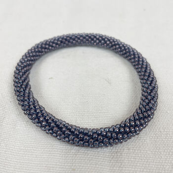 Fair Trade Handmade Glass Bead Tube Bracelets Mix Match, 10 of 12